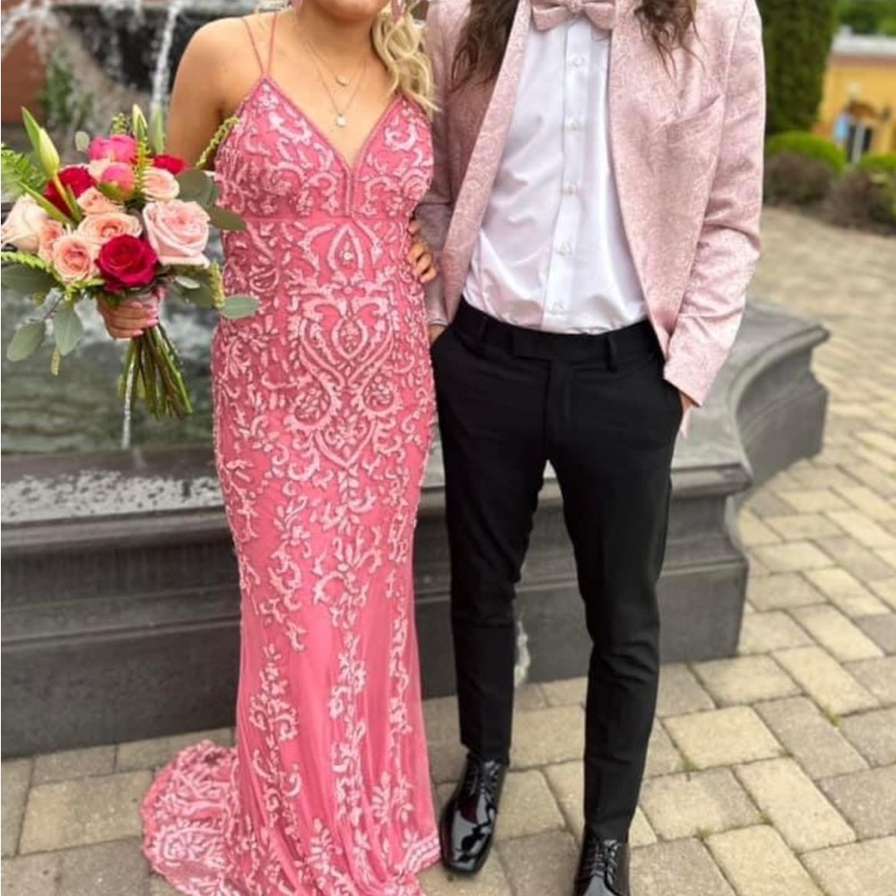 Sherri Hill Dusty Pink prom dress